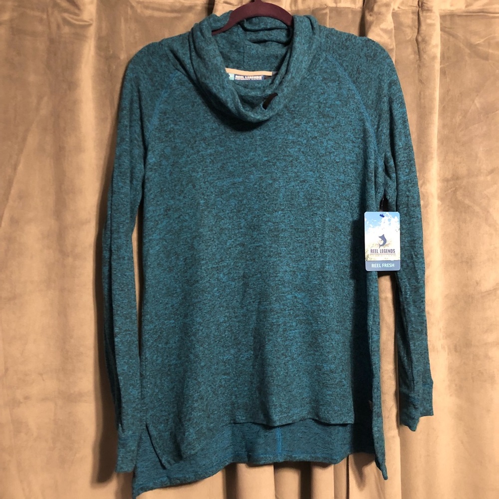 Reel Legends cowl neck sweater NWT